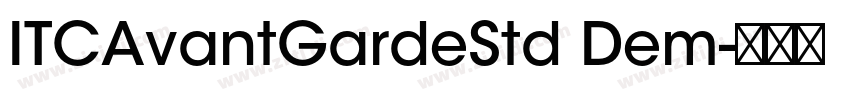 ITCAvantGardeStd Dem字体转换